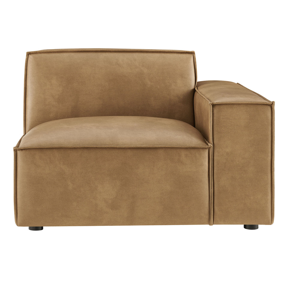 Restore Vegan Leather Right-Facing Modular Lounge Chair by Modway