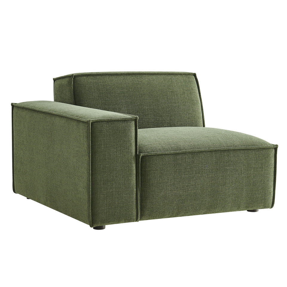Restore Performance Fabric Upholstered Left-Facing Modular Lounge Chair by Modway