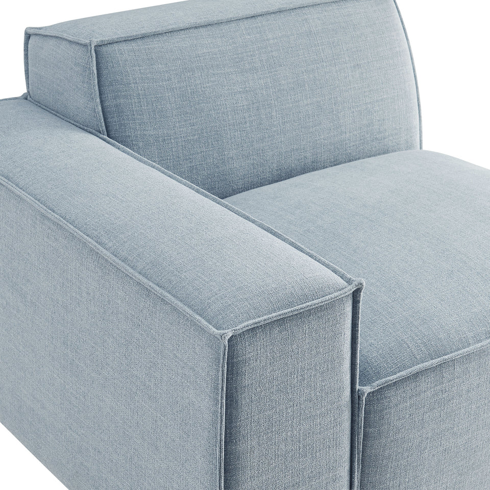 Restore Performance Fabric Upholstered Left-Facing Modular Lounge Chair by Modway