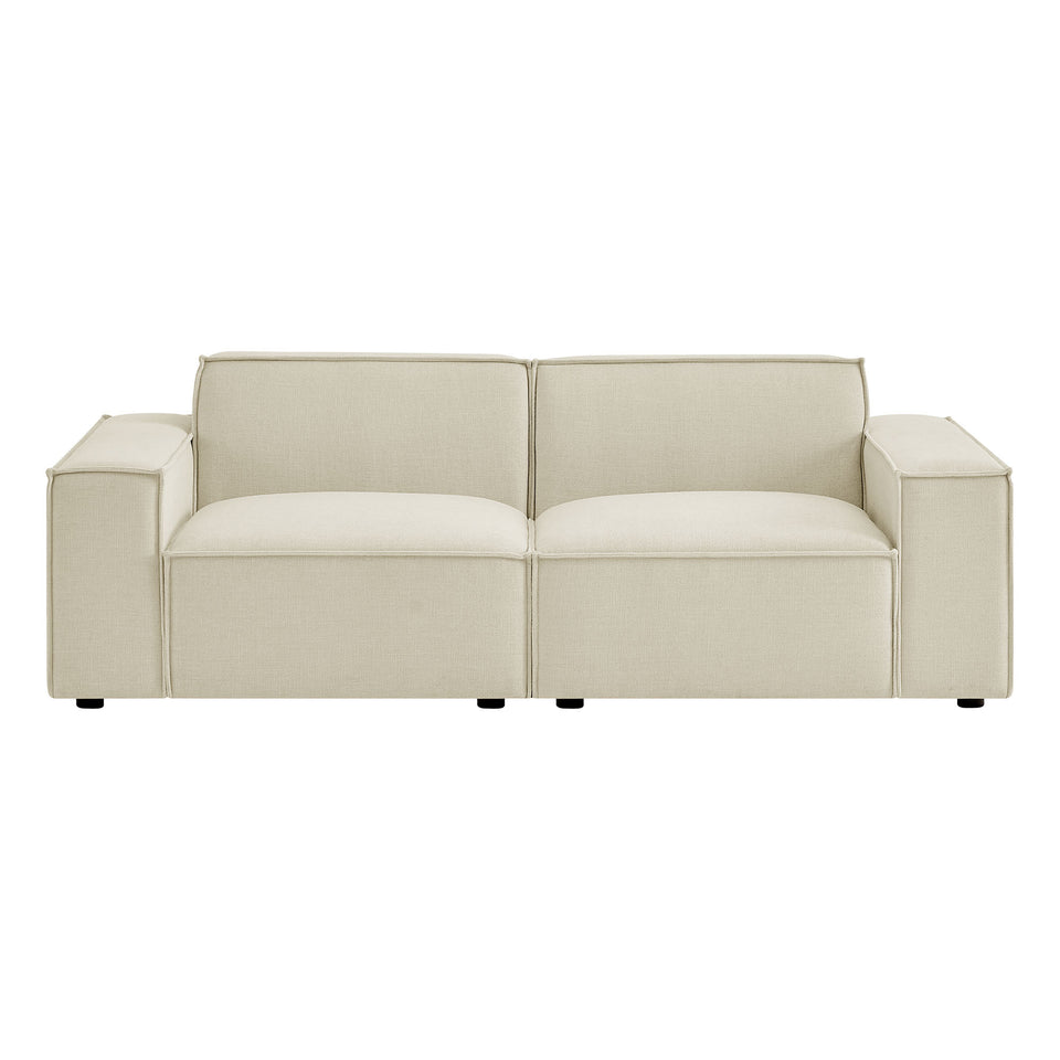 Restore 2-Piece Performance Fabric Upholstered Modular Loveseat by Modway