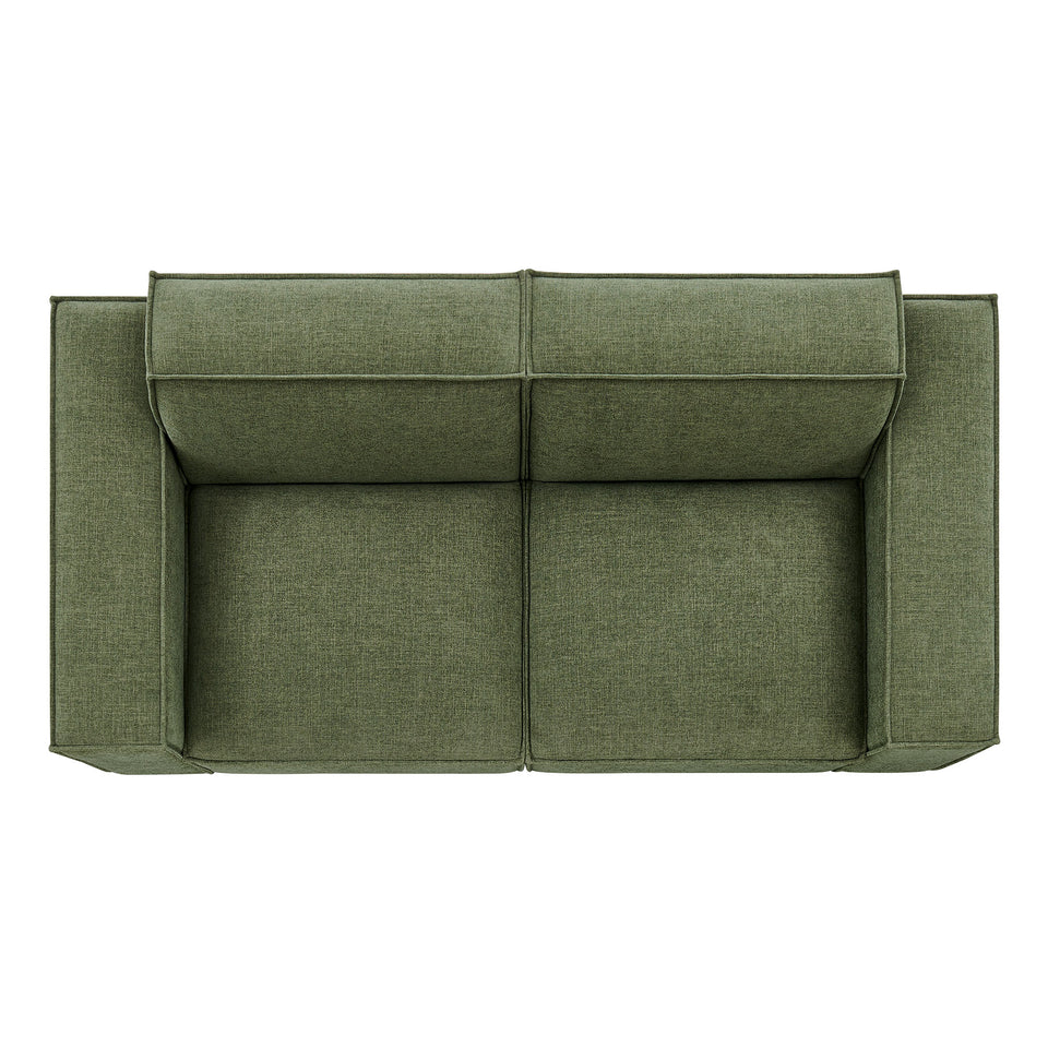 Restore 2-Piece Performance Fabric Upholstered Modular Loveseat by Modway