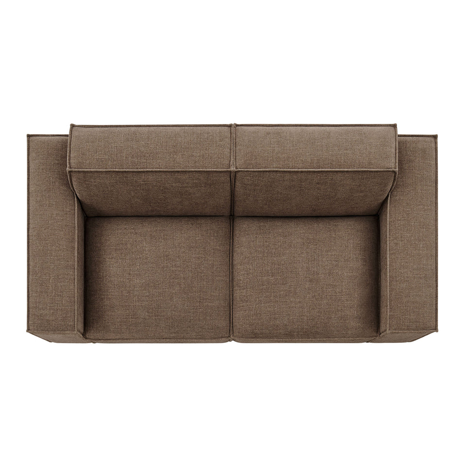 Restore 2-Piece Performance Fabric Upholstered Modular Loveseat by Modway