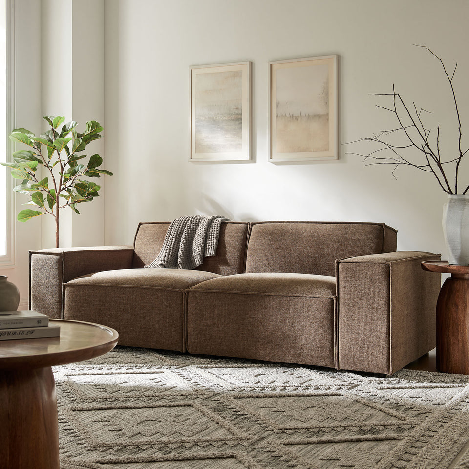 Restore 2-Piece Performance Fabric Upholstered Modular Loveseat by Modway