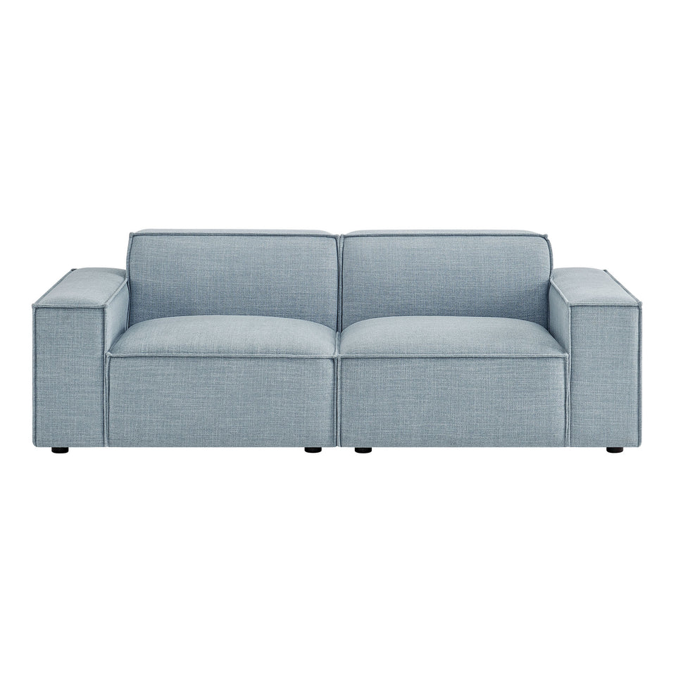 Restore 2-Piece Performance Fabric Upholstered Modular Loveseat by Modway