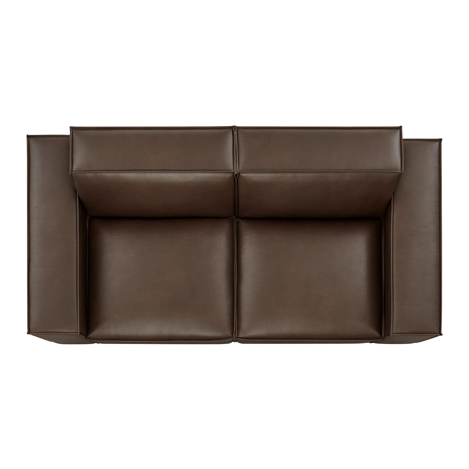 Restore 2-Piece Vegan Leather Modular Loveseat by Modway