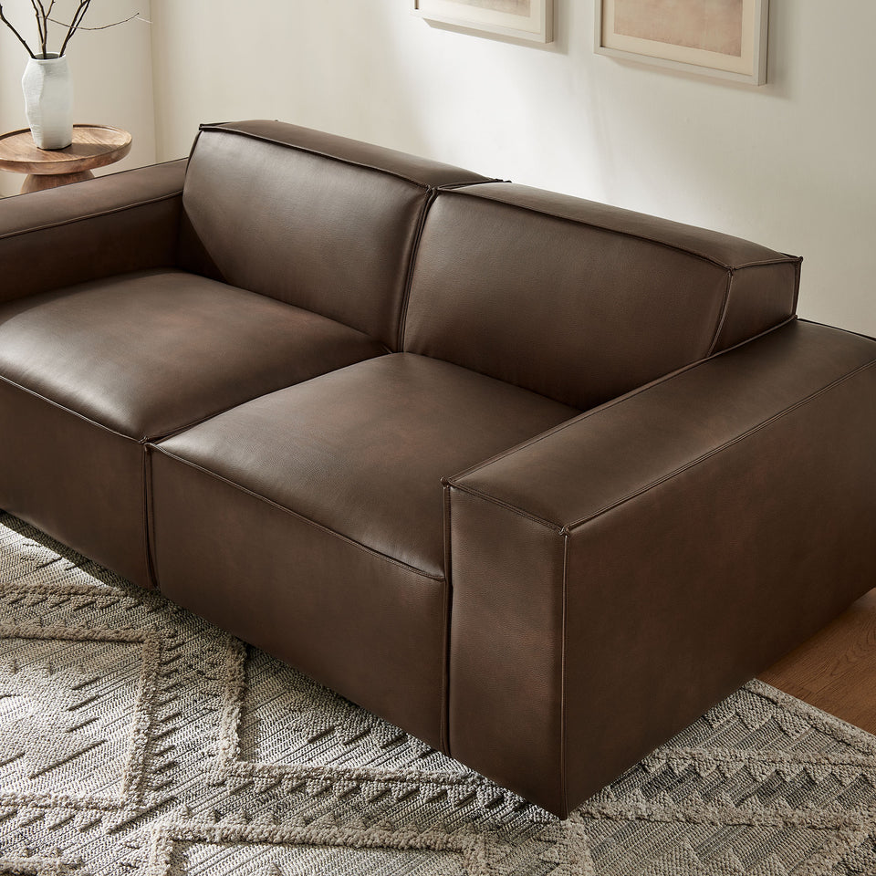 Restore 2-Piece Vegan Leather Modular Loveseat by Modway