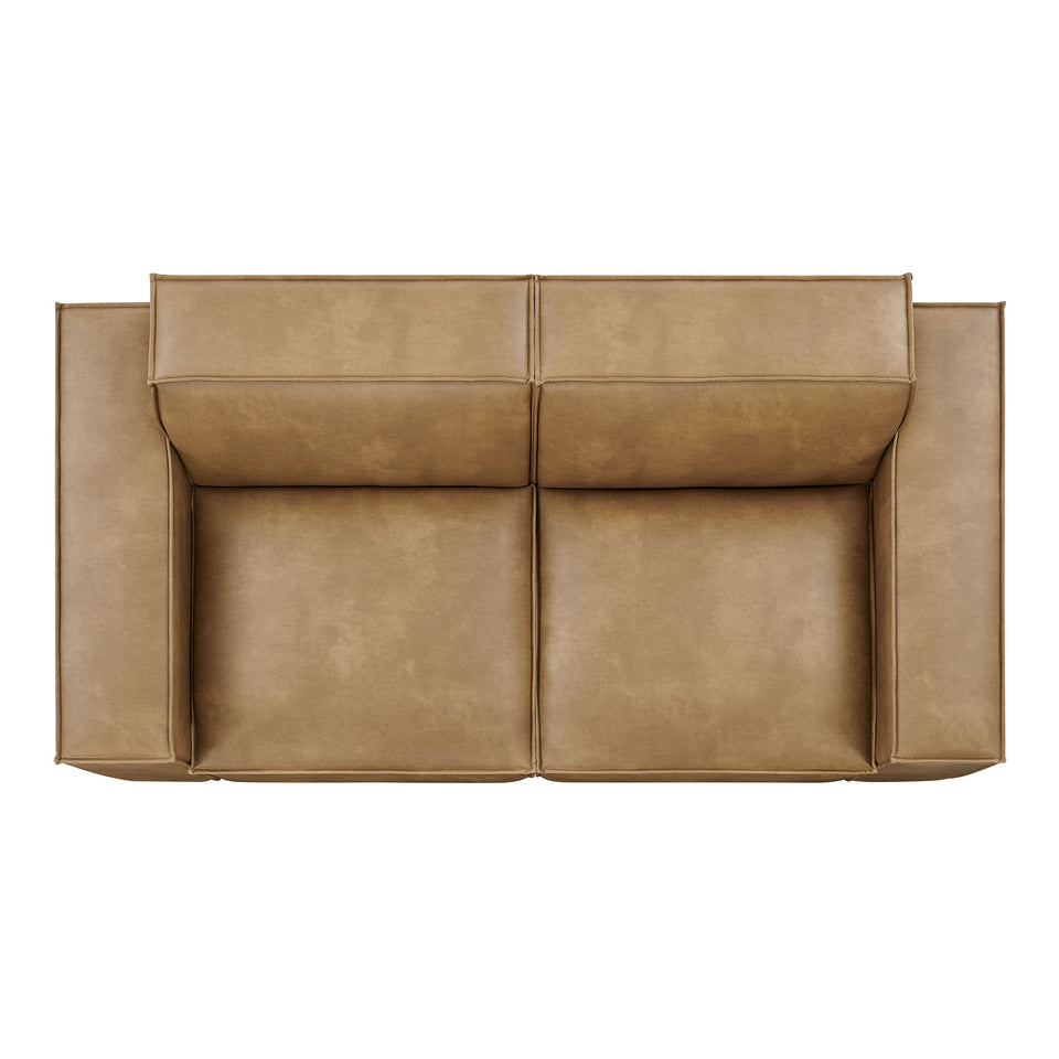 Restore 2-Piece Vegan Leather Modular Loveseat by Modway