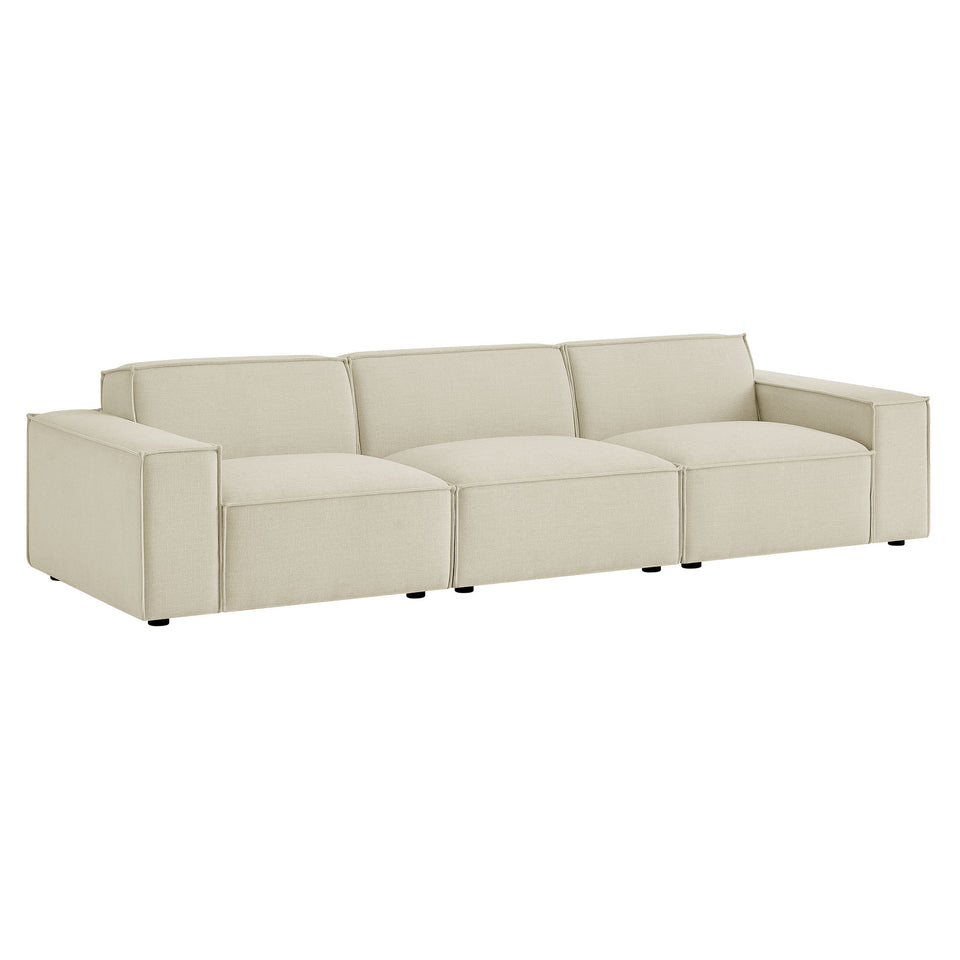 Restore 3-Piece Performance Fabric Upholstered Modular Sofa Set by Modway