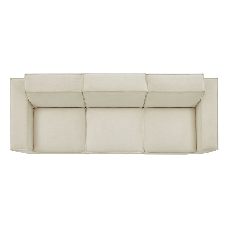Restore 3-Piece Performance Fabric Upholstered Modular Sofa Set by Modway