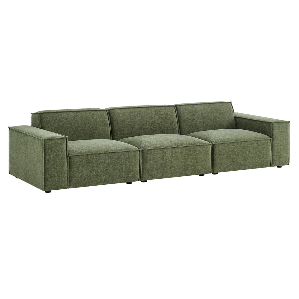 Restore 3-Piece Performance Fabric Upholstered Modular Sofa Set by Modway