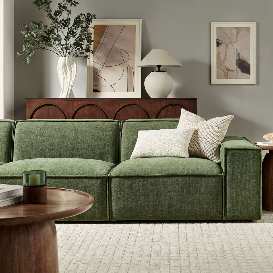 Restore 3-Piece Performance Fabric Upholstered Modular Sofa Set by Modway