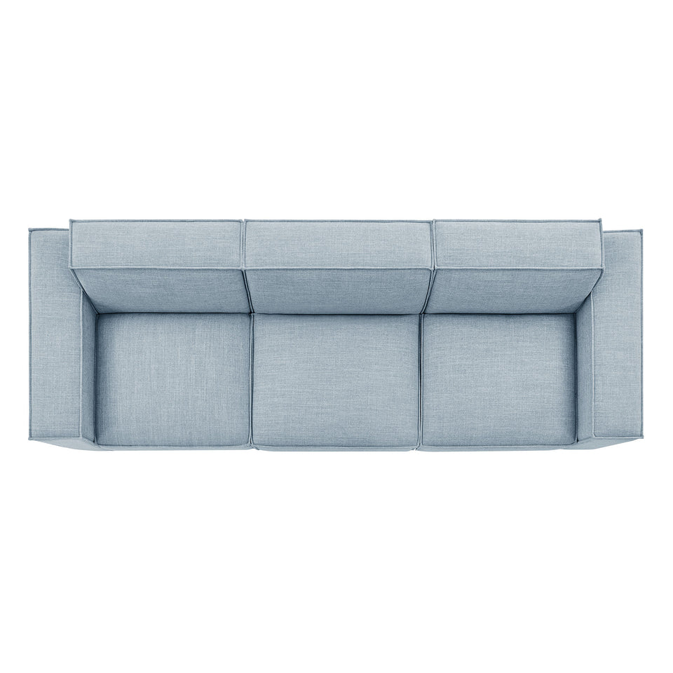 Restore 3-Piece Performance Fabric Upholstered Modular Sofa Set by Modway