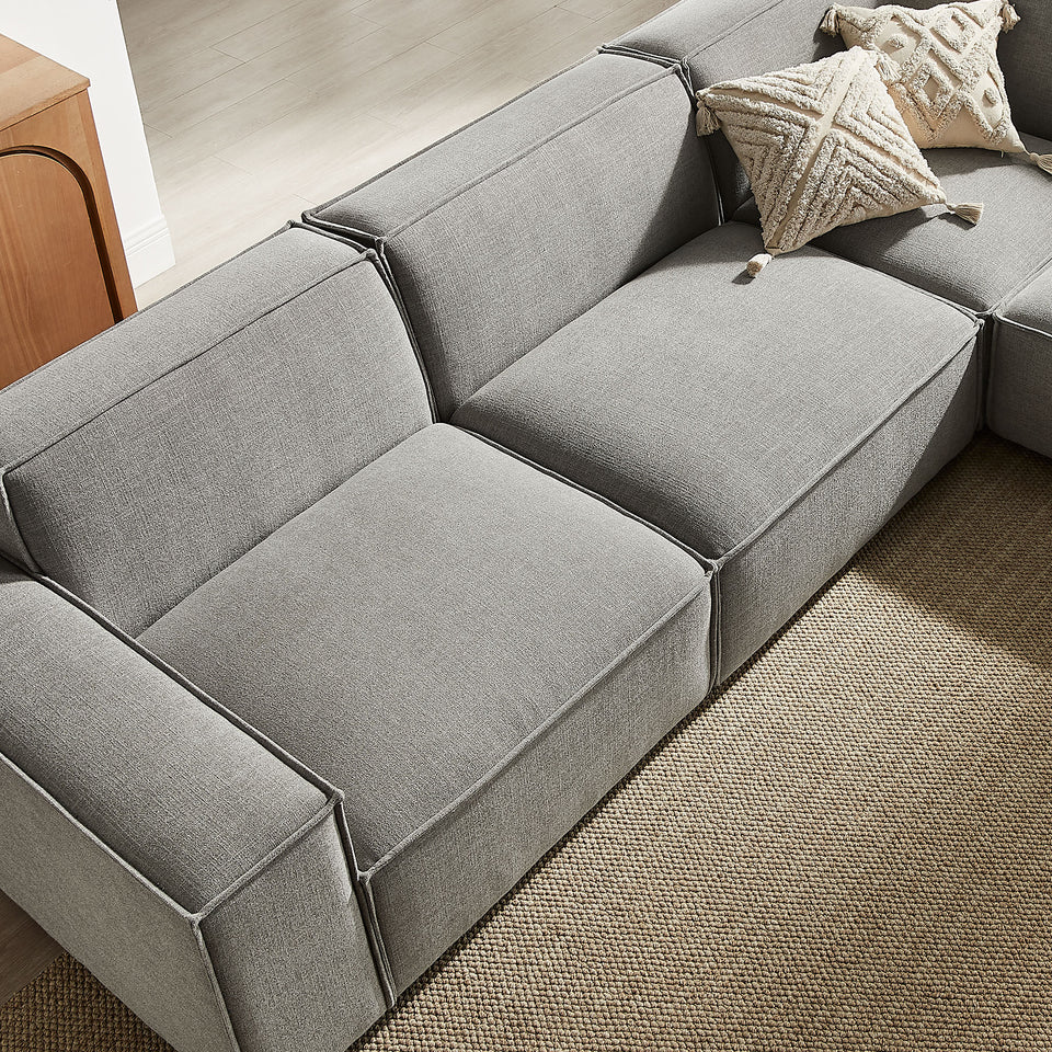 Restore 5-Piece Performance Fabric Upholstered Modular L-Shaped Sofa by Modway