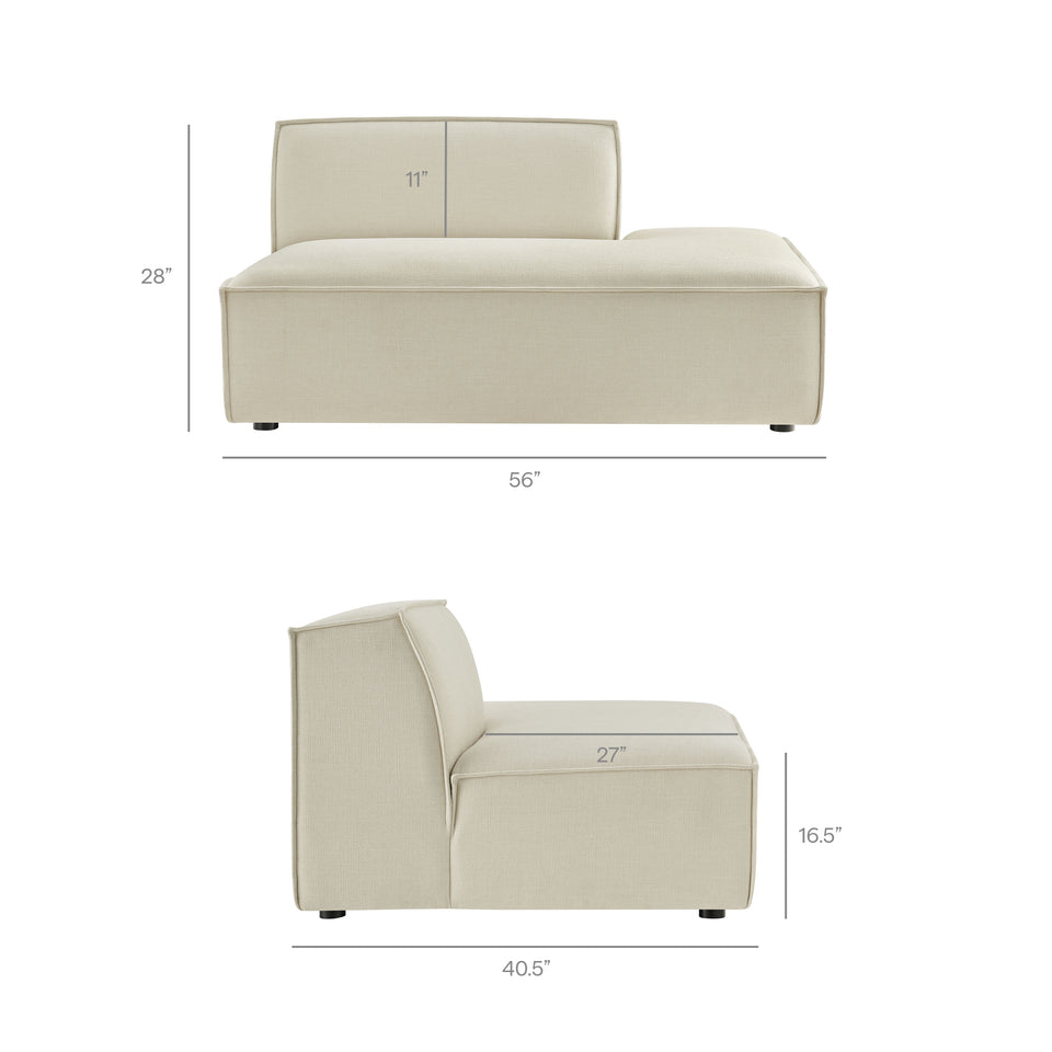 Restore 6-Piece Performance Fabric Upholstered U-Shaped Sectional Sofa by Modway