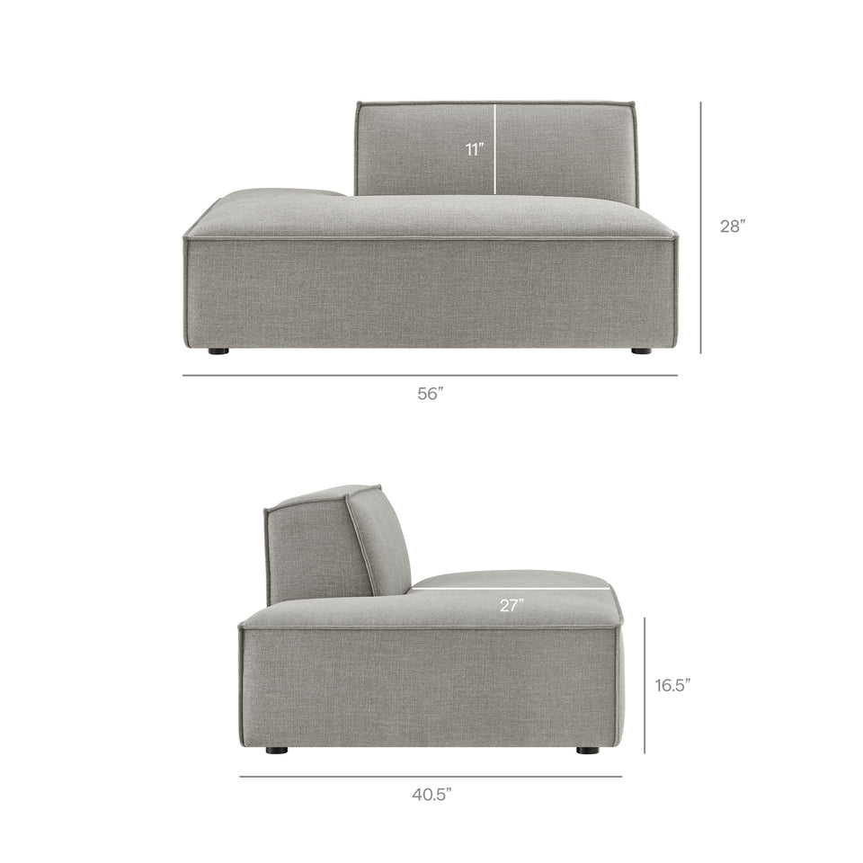 Restore 6-Piece Performance Fabric Upholstered U-Shaped Sectional Sofa by Modway