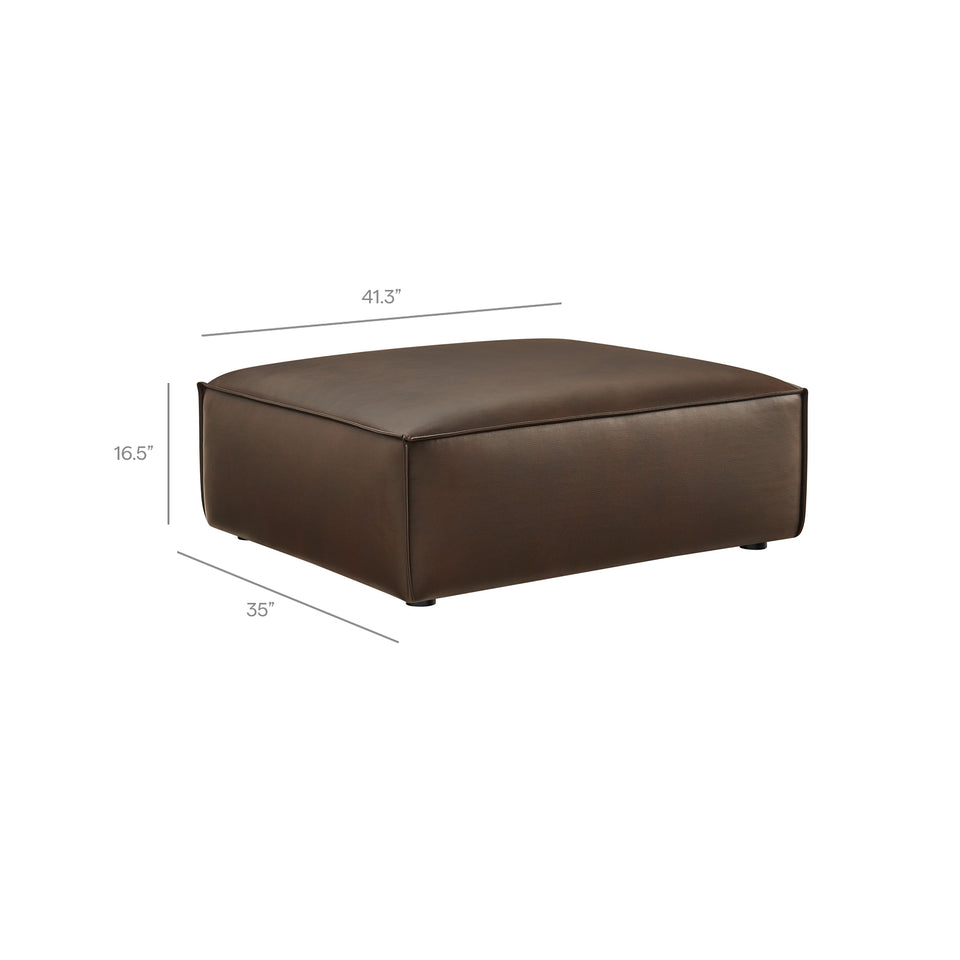 Restore 6-Piece Vegan Leather Modular Sectional Sofa by Modway