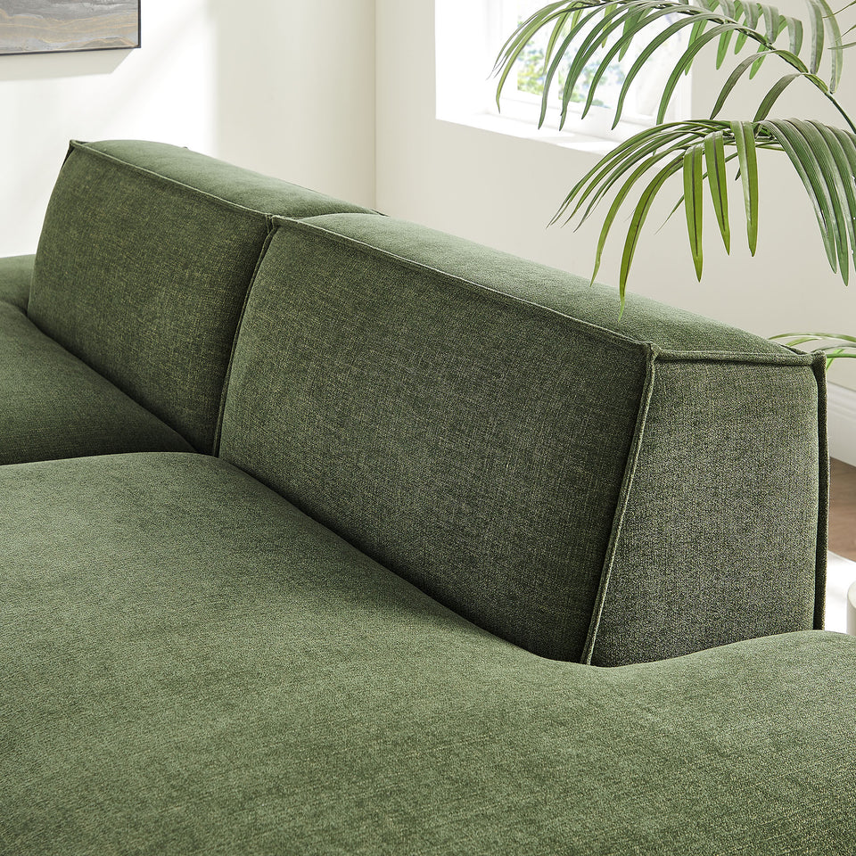 Restore 2-Piece Performance Fabric Upholstered Modular Loveseat by Modway