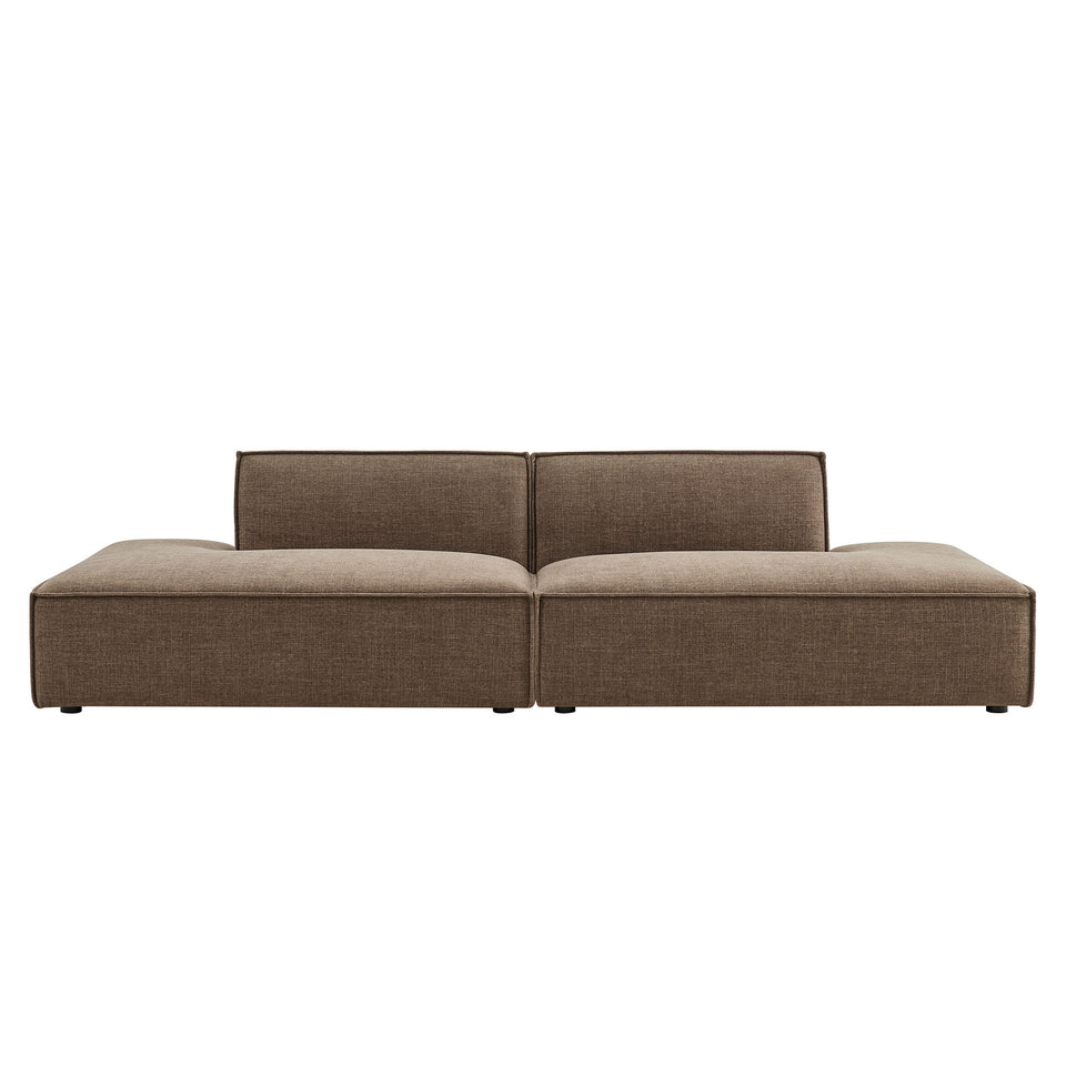 Restore 2-Piece Performance Fabric Upholstered Modular Loveseat by Modway