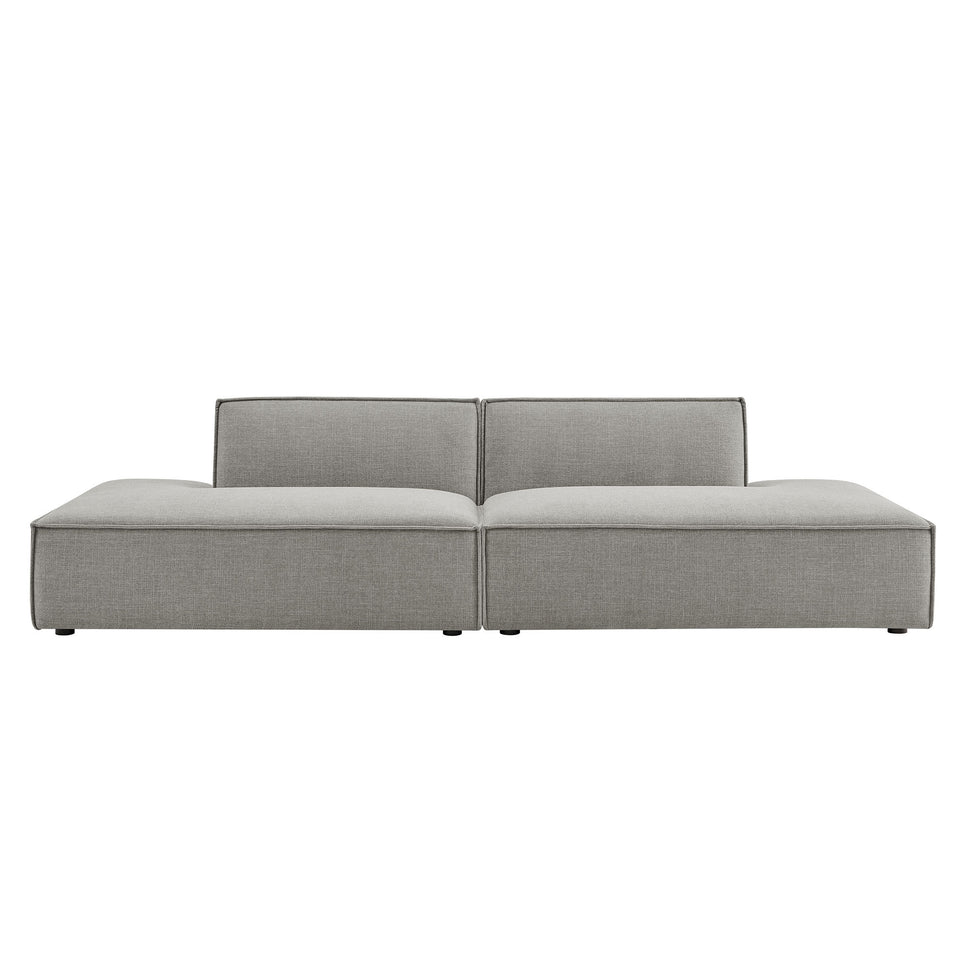 Restore 2-Piece Performance Fabric Upholstered Modular Loveseat by Modway