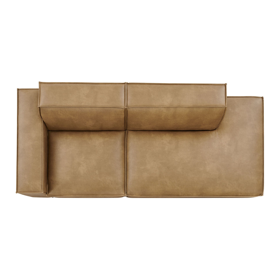 Restore 2-Piece Vegan Leather Modular Loveseat by Modway