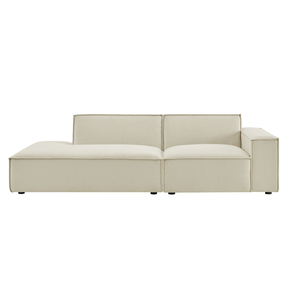 Restore 2-Piece Performance Fabric Upholstered Modular Loveseat by Modway