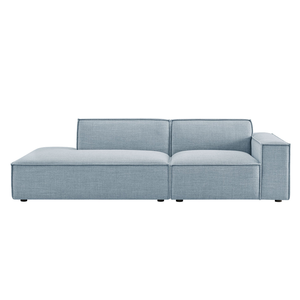 Restore 2-Piece Performance Fabric Upholstered Modular Loveseat by Modway