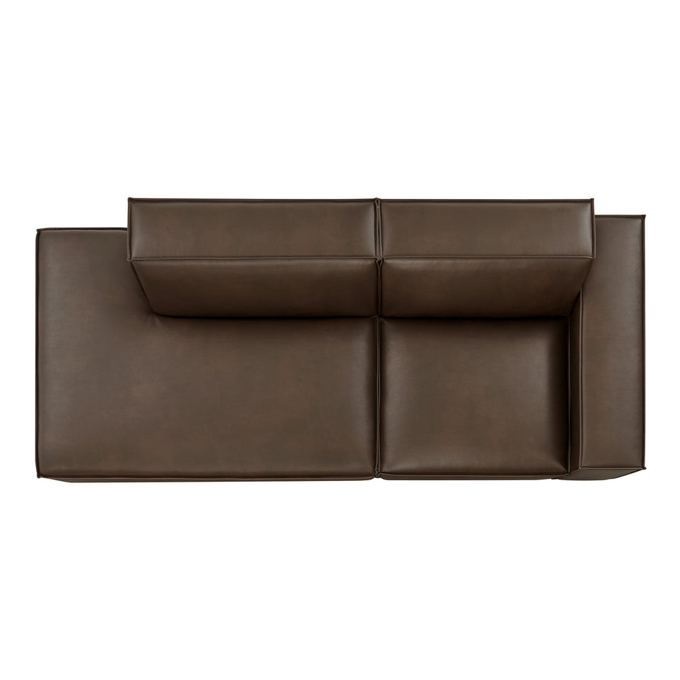 Restore 2-Piece Vegan Leather Modular Loveseat by Modway
