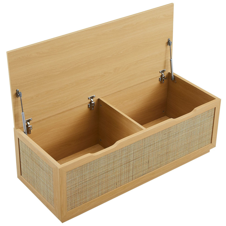 Soma 47" Rattan Storage Bench by Modway
