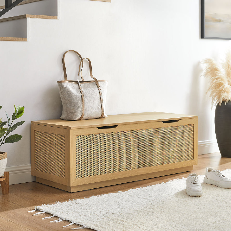 Soma 47" Rattan Storage Bench by Modway
