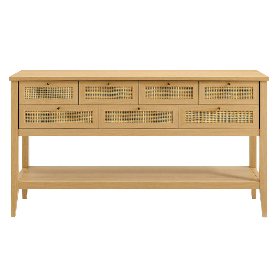 Soma 62 Inch Rattan Console Table by Modway