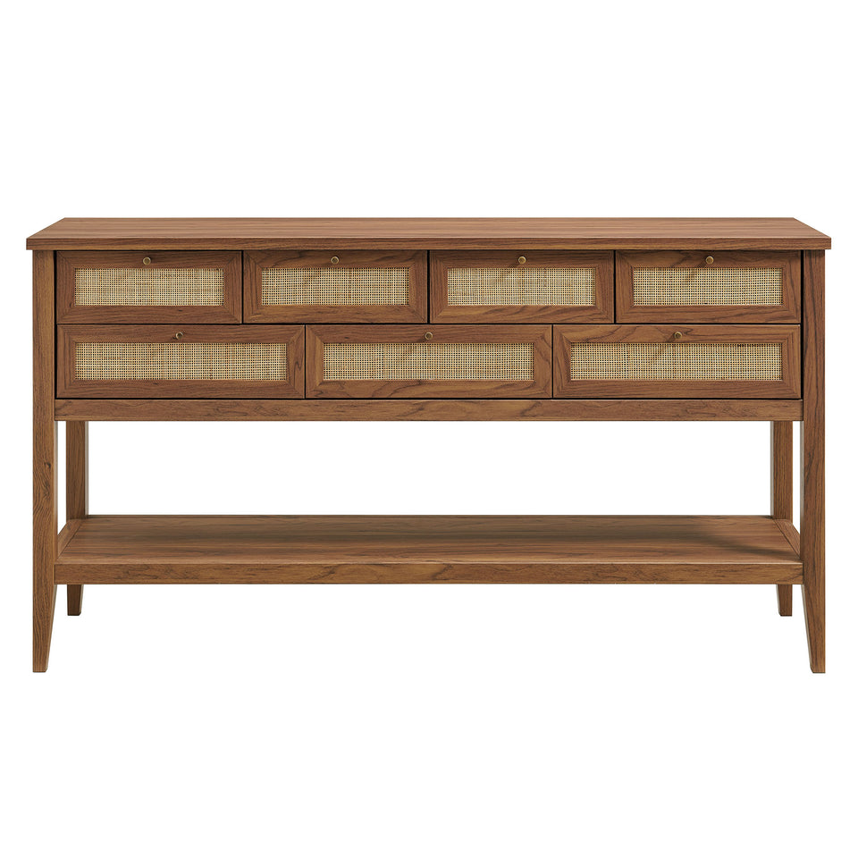 Soma 62 Inch Rattan Console Table by Modway