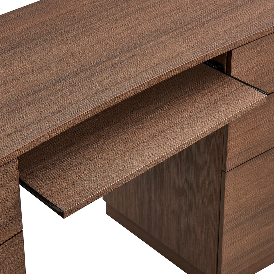 Mirae 55" 6-Drawer Curved Office Desk by Modway