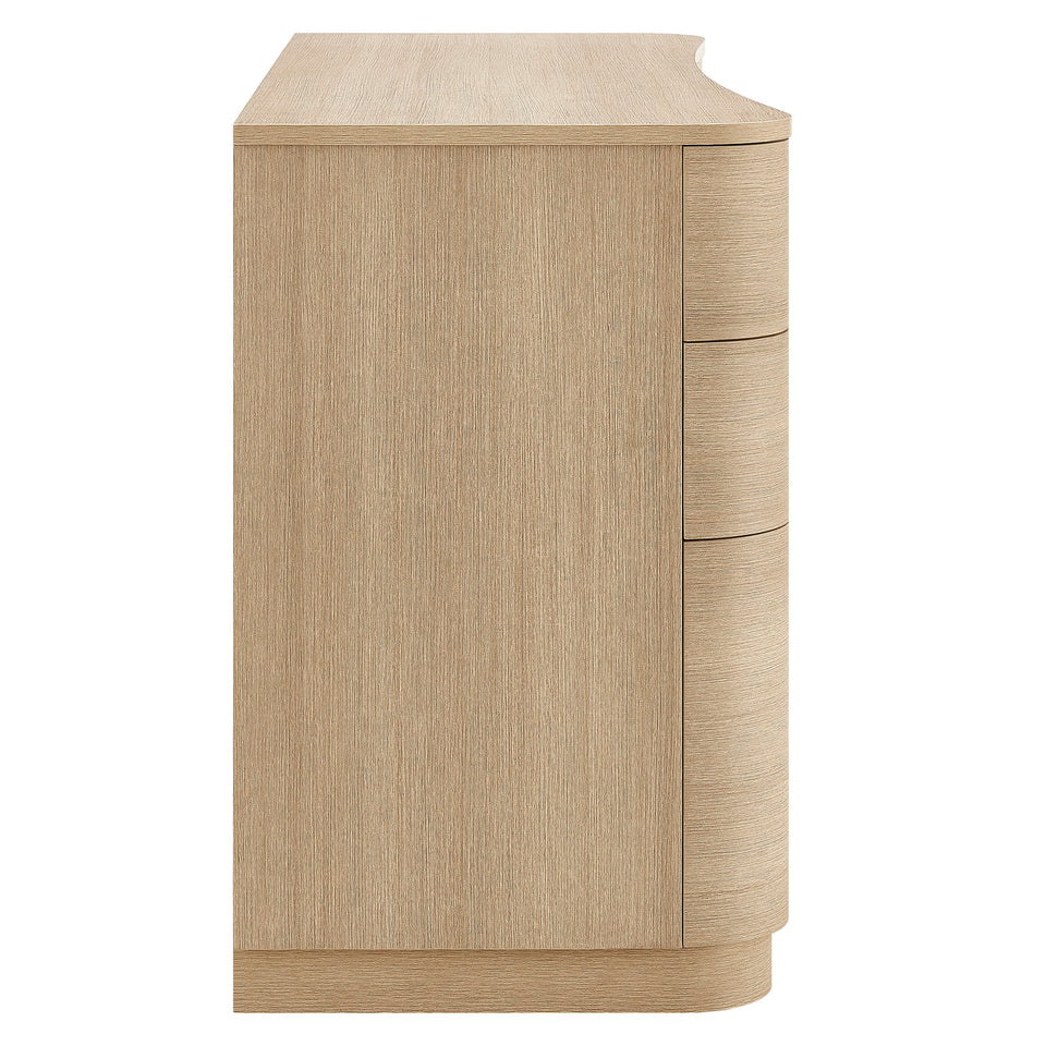 Mirae 55" 6-Drawer Curved Office Desk by Modway