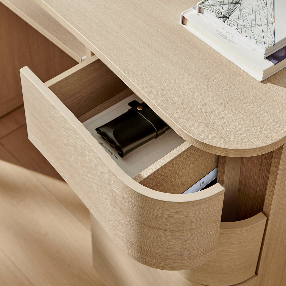Mirae 55" 6-Drawer Curved Office Desk by Modway