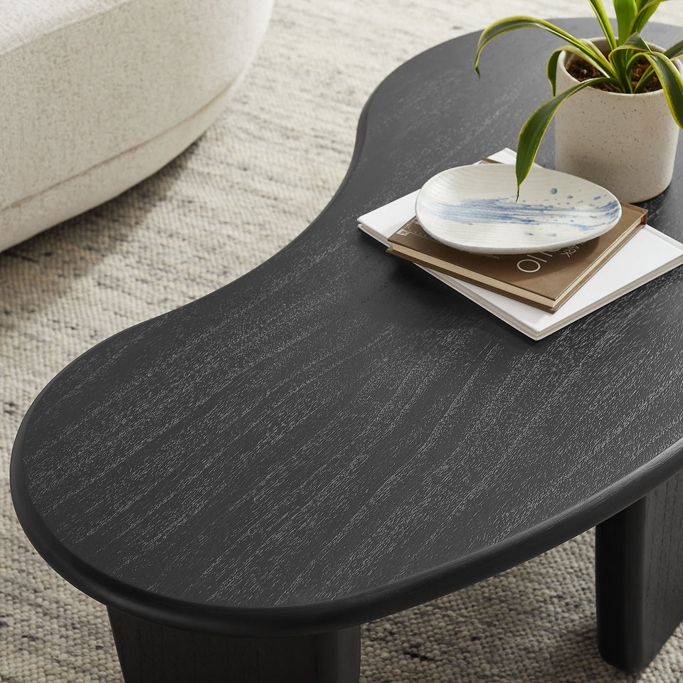 Vetra Kidney-Shaped Free Coffee Table by Modway