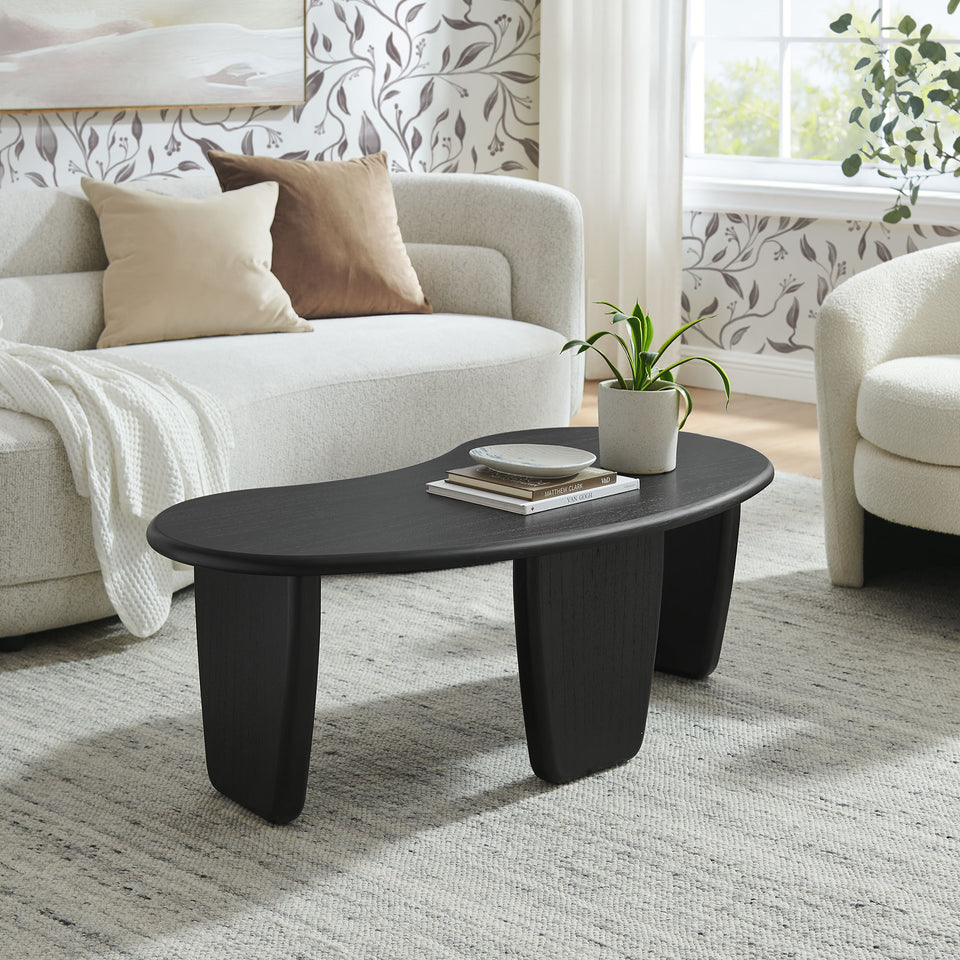 Vetra Kidney-Shaped Free Coffee Table by Modway