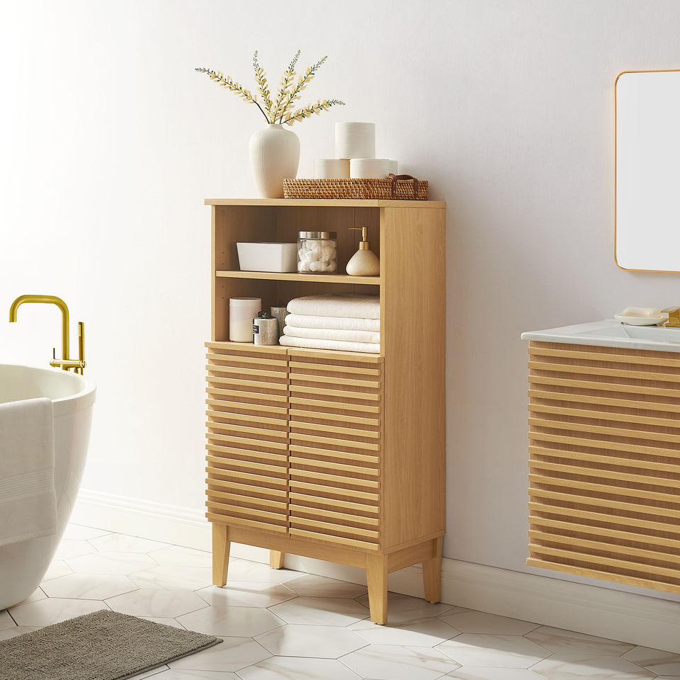 Render Freestanding Bathroom Storage Cabinet by Modway