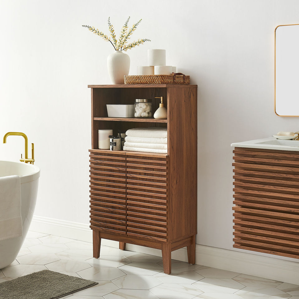 Render Freestanding Bathroom Storage Cabinet by Modway