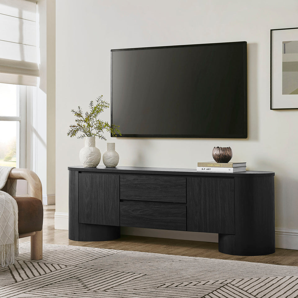 Duval 71 Inch Oval TV Cabinet by Modway