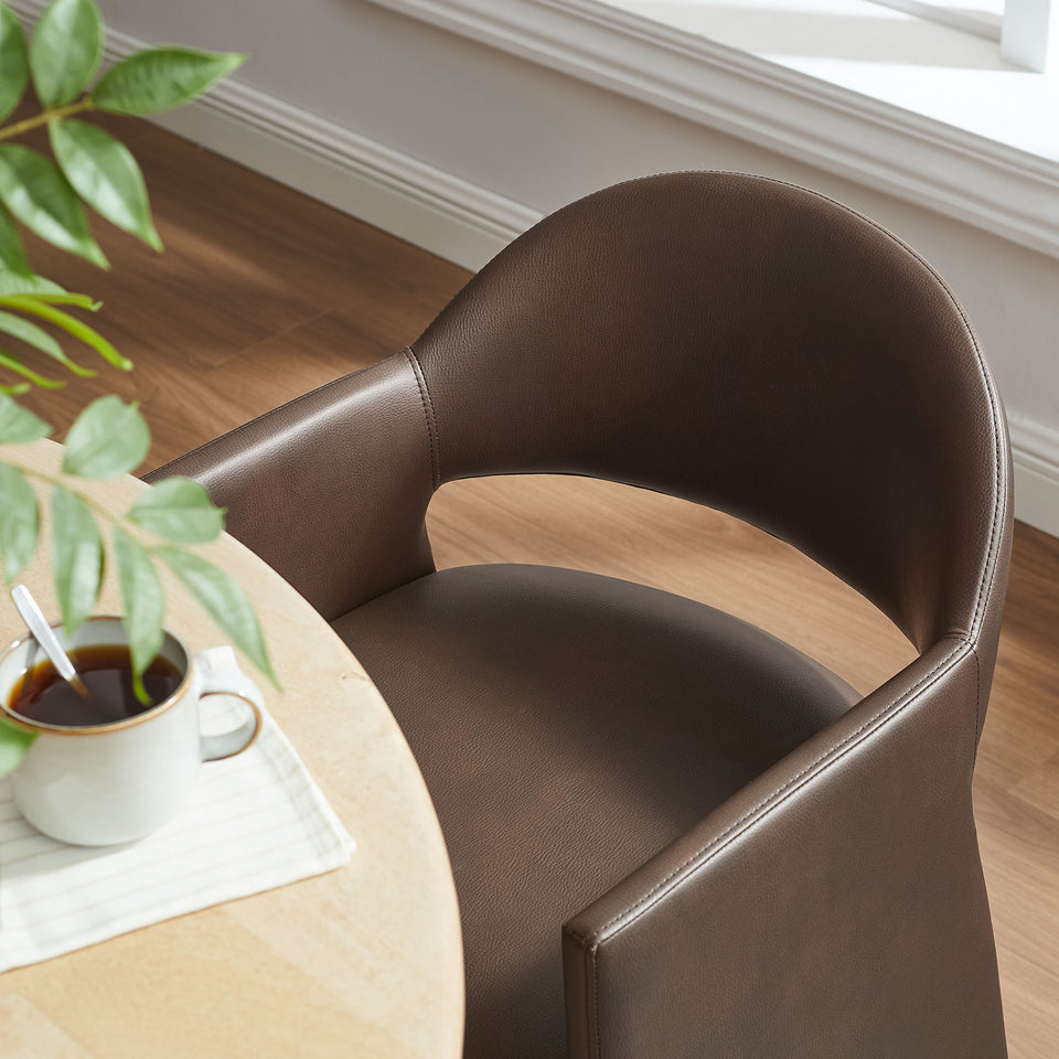 Talia Vegan Leather Dining Armchair by Modway