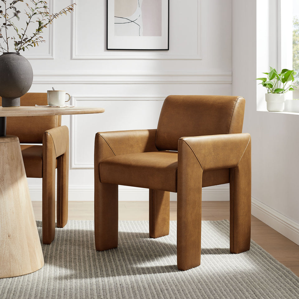 Daven Vegan Leather Dining Armchair by Modway