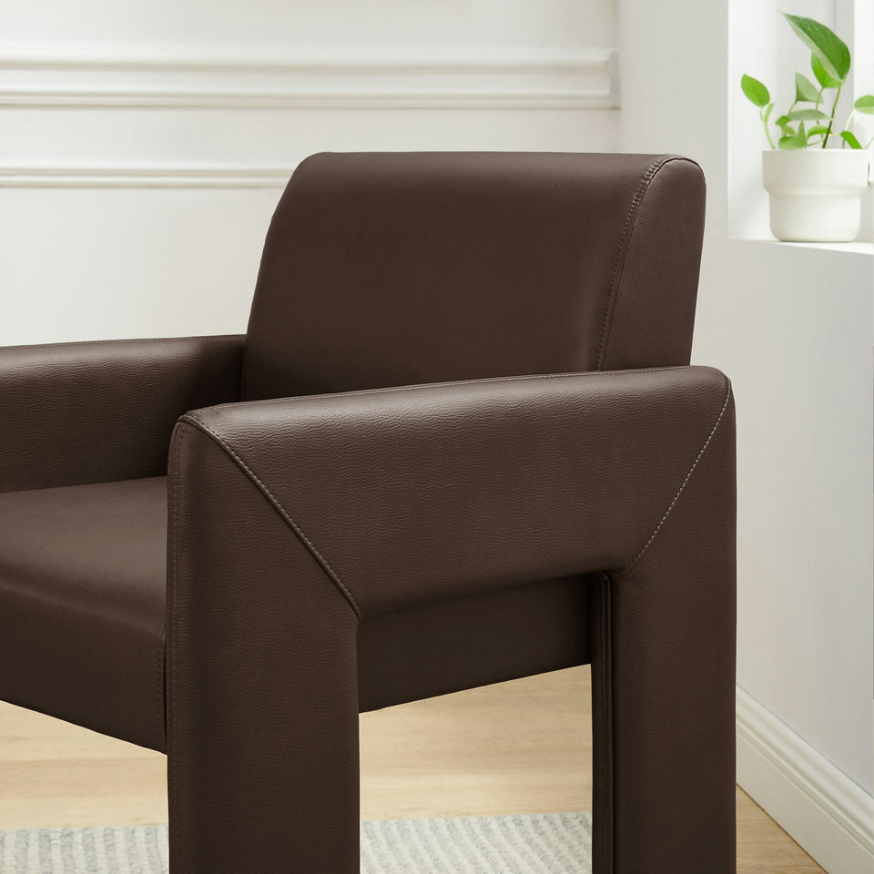 Daven Vegan Leather Dining Armchair by Modway