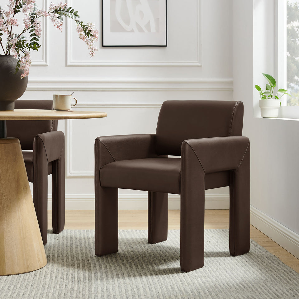 Daven Vegan Leather Dining Armchair by Modway
