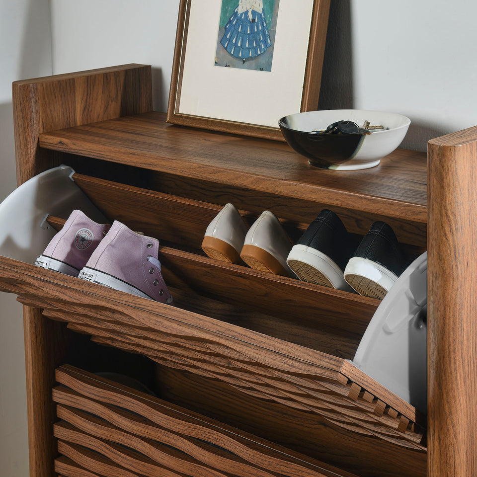 Emric Wave Shoe Cabinet by Modway