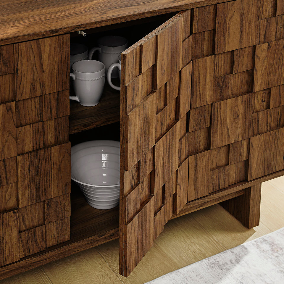 Owen 59 Inch 4 Door Geometric Sideboard by Modway