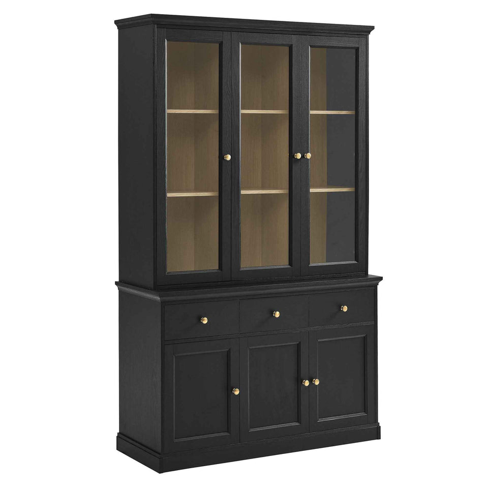 Amara 79 Inch Large Storage Display Cabinet