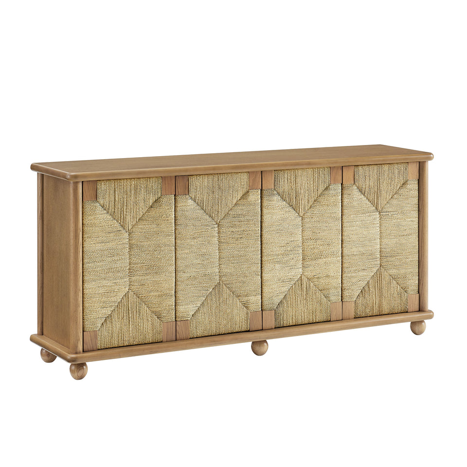 Marola 71 Inch Oak Wood Seagrass Sideboard by Modway