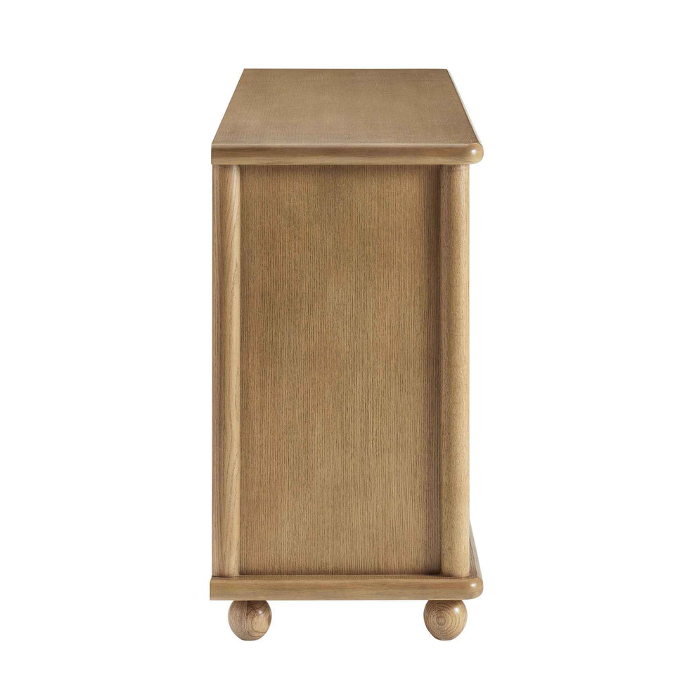 Marola 71 Inch Oak Wood Seagrass Sideboard by Modway