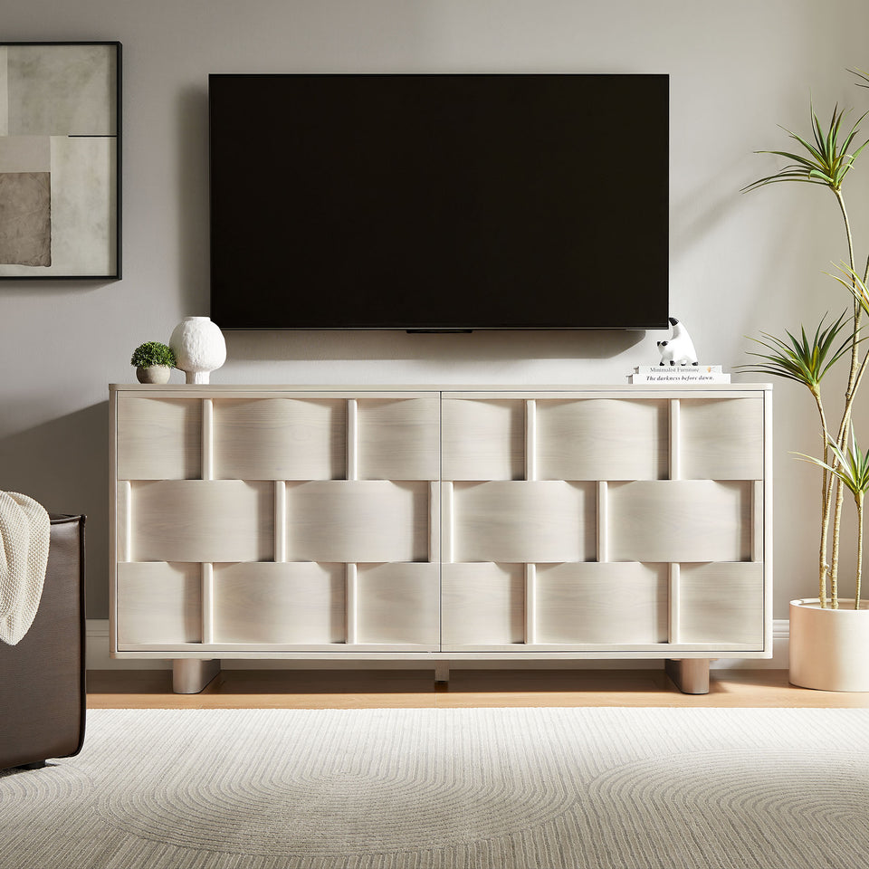 Foundry 71" Woven Design Buffet Storage Cabinet by Modway
