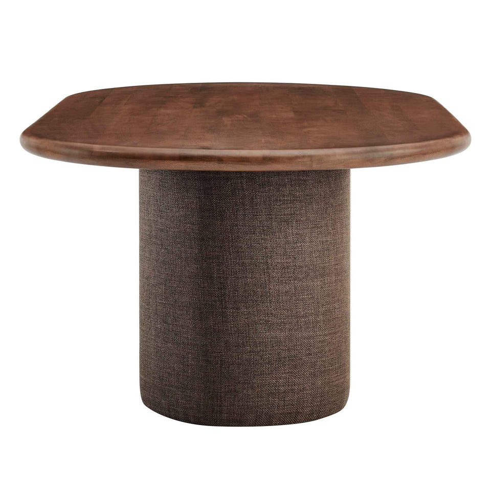 Enric 84 Inch Mango Wood Oval Dining Table by Modway